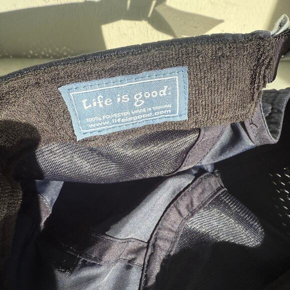 Life is Good Camp Baseball Cap Navy Adjustable Unisex Activewear Sport - Picture 6 of 7